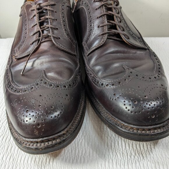 Alden‎ 975 Shell Cordovan Leather Men\'s sz 11.5 B/D Long Wing Blucher Shoes READ main image 10